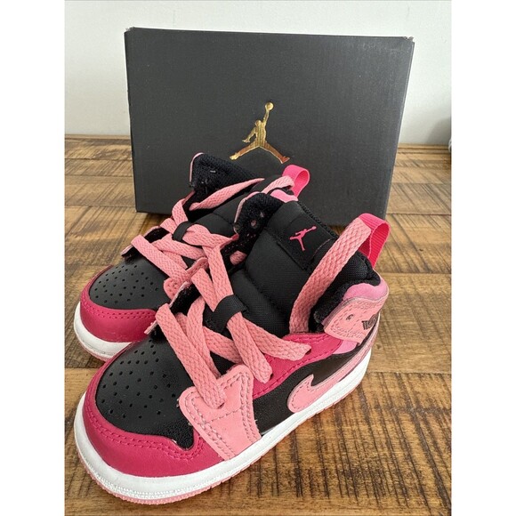 Jordan Other - Nike Air Jordan 1 Mid TD 4C Coral Chalk Pink Pinksicle 640735-662